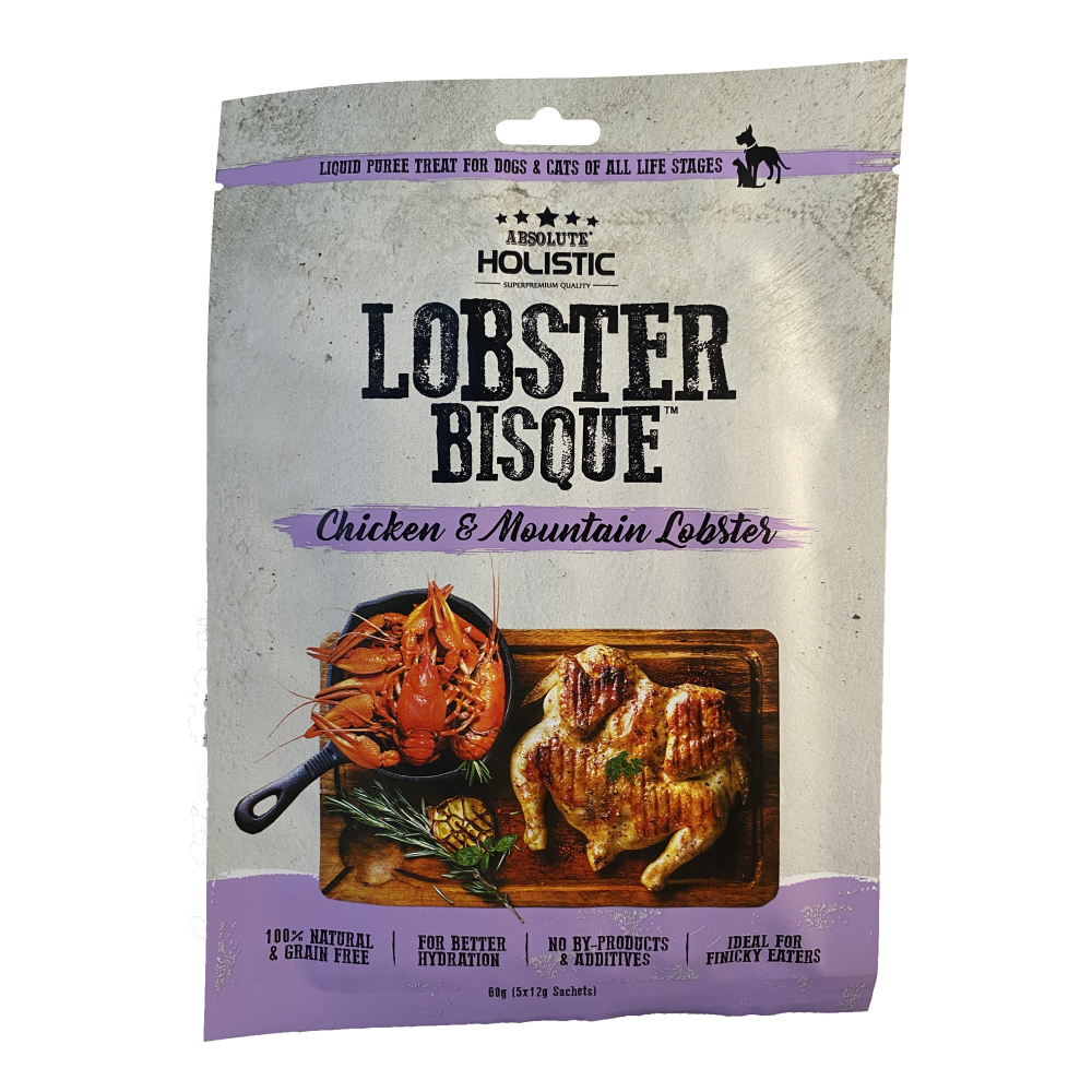 Absolute Holistic Bisqe - Dog Chicken & Lobster 60g