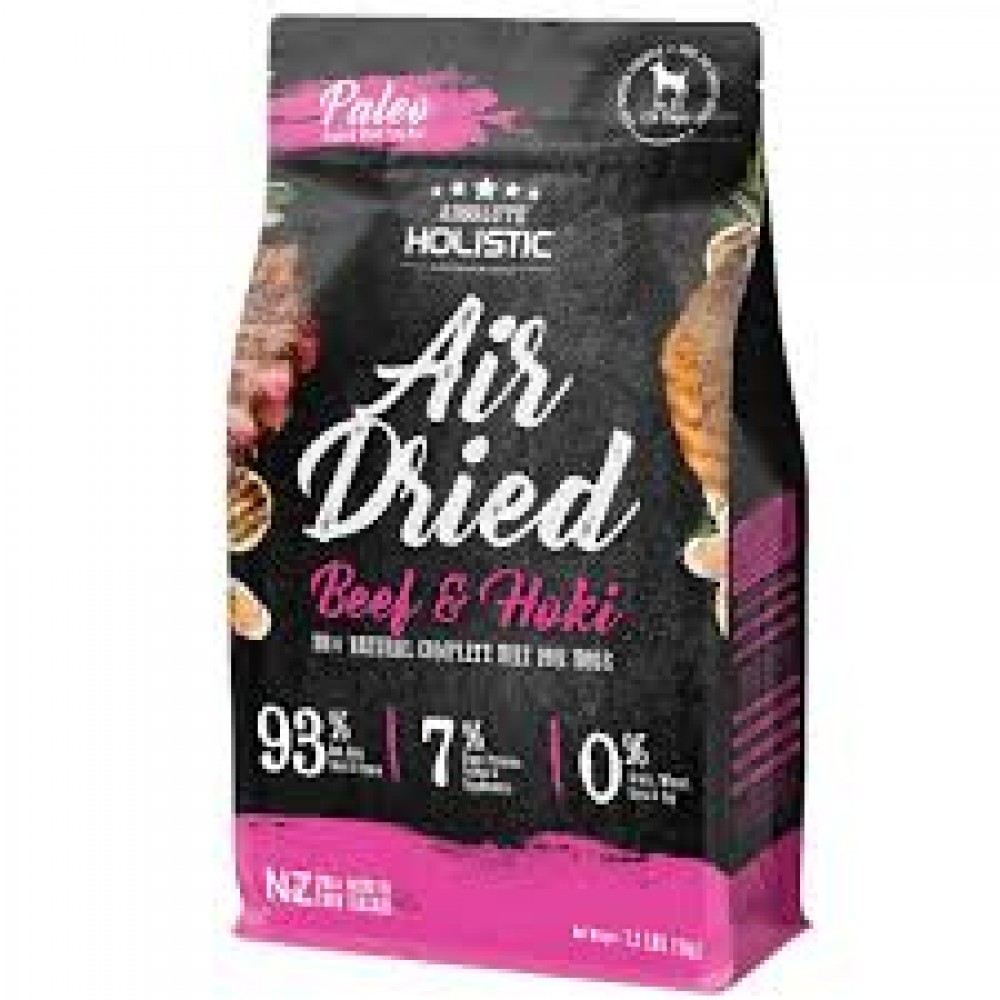 Absolute Holistic Air Dried Dog Diet - Beef & Hoki 1kg