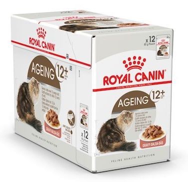 Royal Canin Feline Health Nutrition Ageing +12 Gravy (WET FOOD - Pouches) - Box