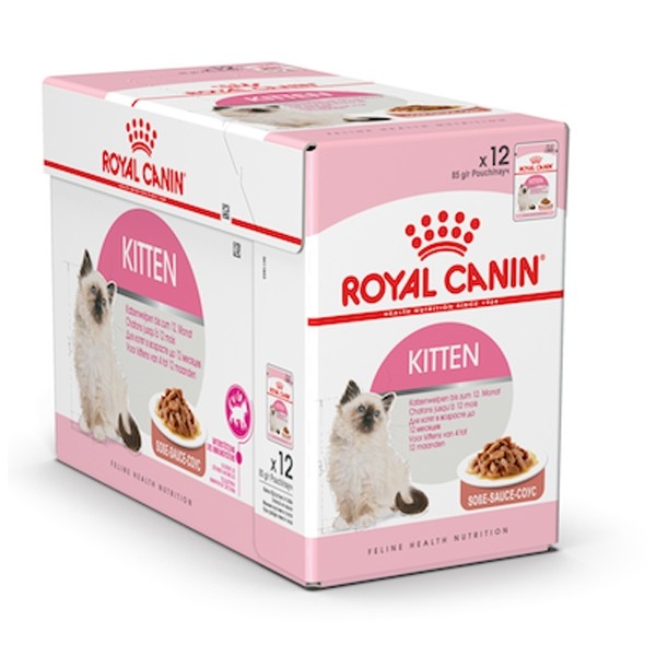 Royal Canin Feline Health Nutrition Kitten Gravy (WET FOOD - Pouches) - Box