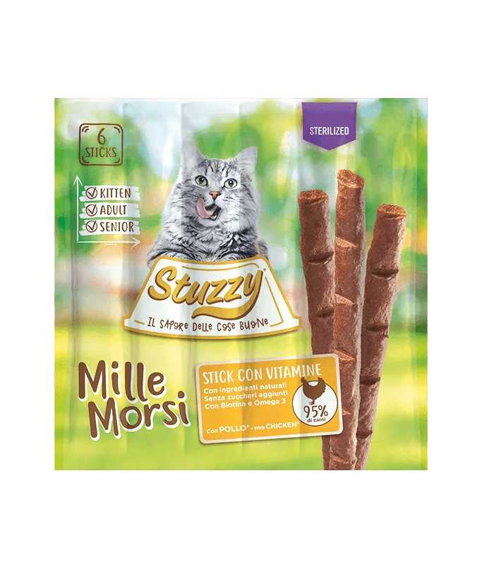 Stuzzy Cat Sticks Millemorsi for Sterilized Cats with Chicken 5g