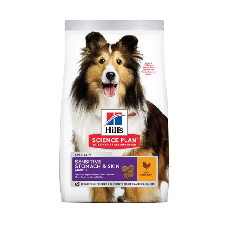 Hill's Science Plan Sensitive Stomach & Skin Medium Adult Dog Food With Chicken 2.5kg
