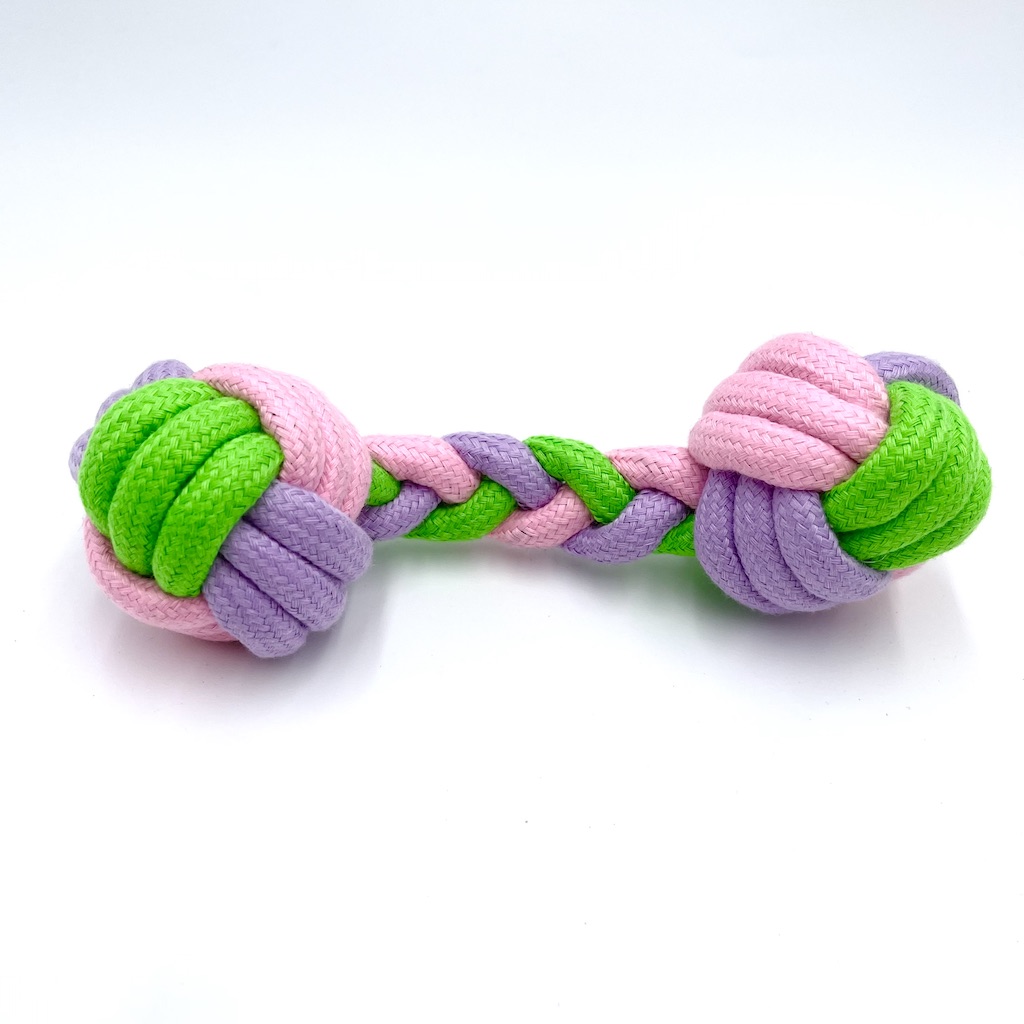 Hand Woven Cotton Rope Dumbbell