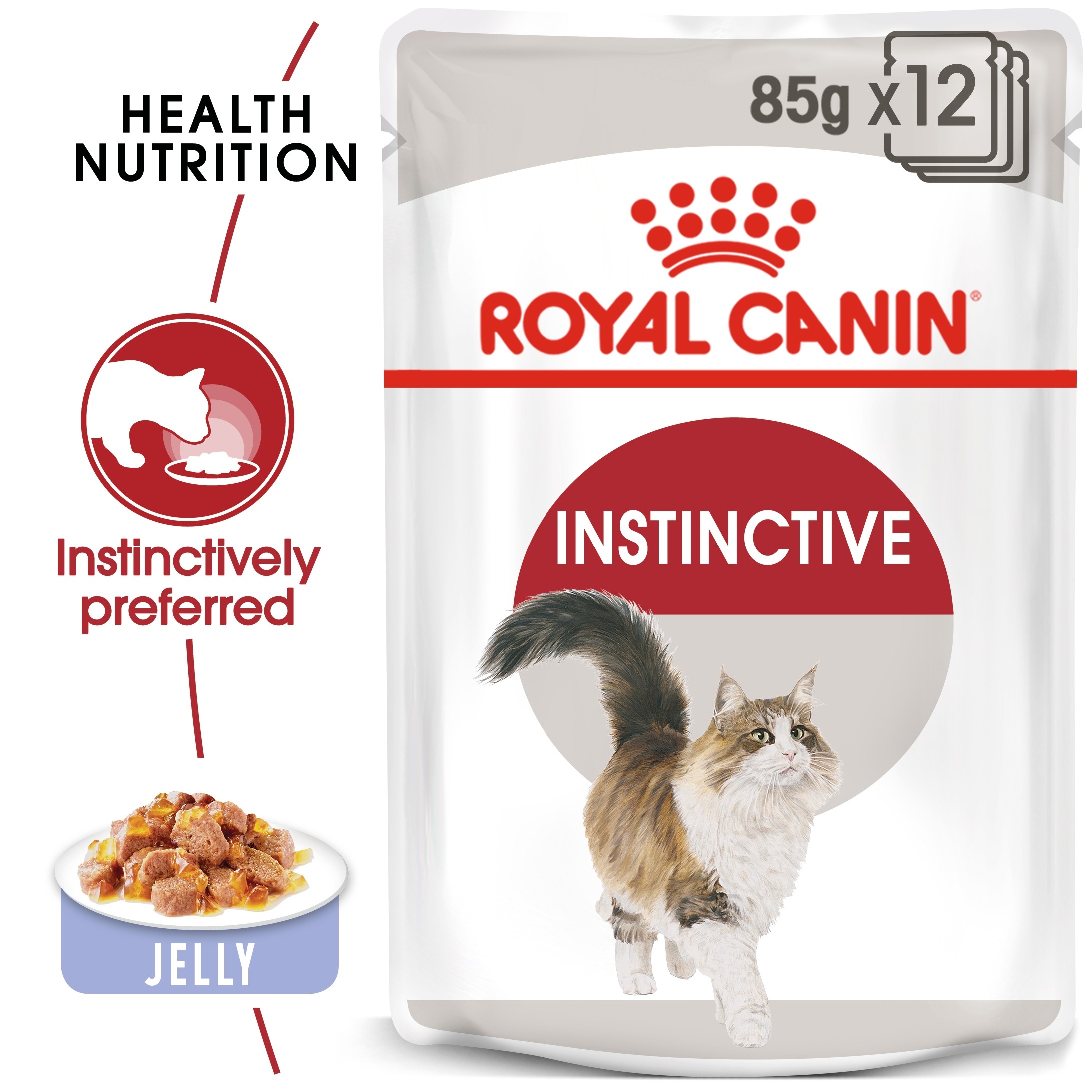 Royal Canin Feline Health Nutrition Instinctive Adult Cats Jelly (WET FOOD - Pouches) 