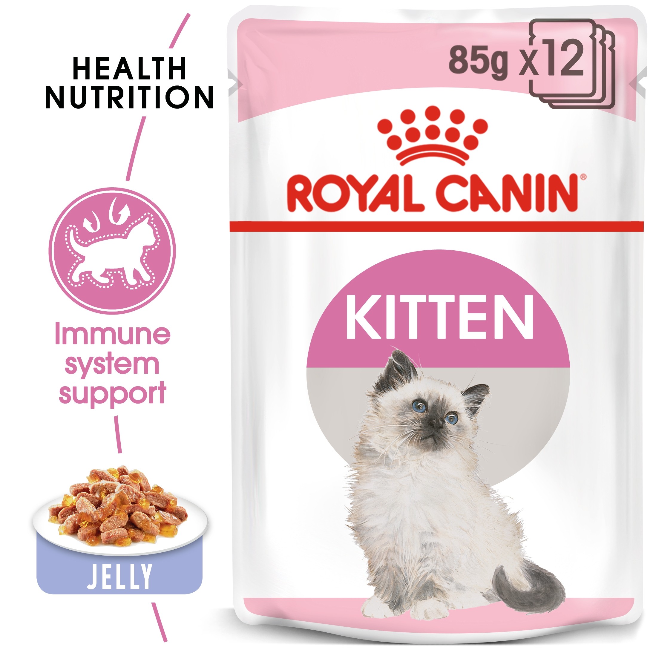 Royal Canin Feline Health Nutrition Kitten Jelly (WET FOOD - Pouches) 